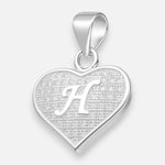 Colgante Letra H Corazón Circones