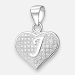 Colgante Letra J Corazón Circones