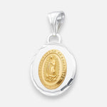 Colgante Virgen de Guadalupe Facetado con Oro