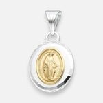 Colgante Virgen de los Rayos Milagrosa Facetado en Oro