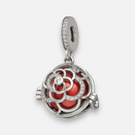 Colgante Charm Llamador de Ángeles Rosa de Abril Circones 16 mm