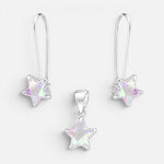 Conjunto Estrella Circón Tornasol 8 mm