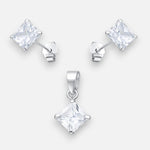 Conjunto Circón 6x6 mm