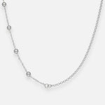 Collar Ajustable Choker Rolo Singapur Esferas