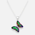 Collar Mariposa Hecho con Cristal Swarovski® Tornasol