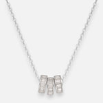 Collar Círculos Circones Baguette