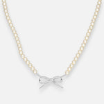 Collar Perlas Lazo Coquette