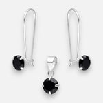 Conjunto Circón Ónix 6 mm