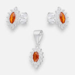 Conjunto Mini Lady Circón Granate