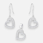 Conjunto Corazón Circones Baguette