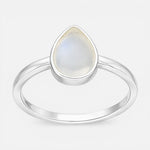Anillo Gota Piedra Luna