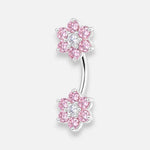 Piercing Ombligo Flores Circones Rosa Francia