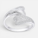 Anillo Ajustable Corazones Circones Pavé