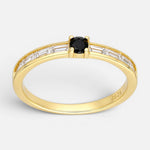Anillo Circones Baguette Ónix