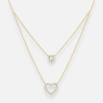 Collar Doble Corazones Circones