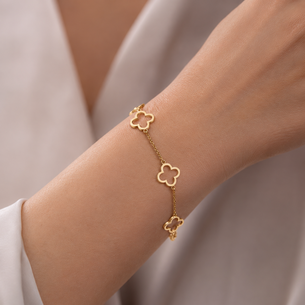 Pulsera Trébol de la Suerte