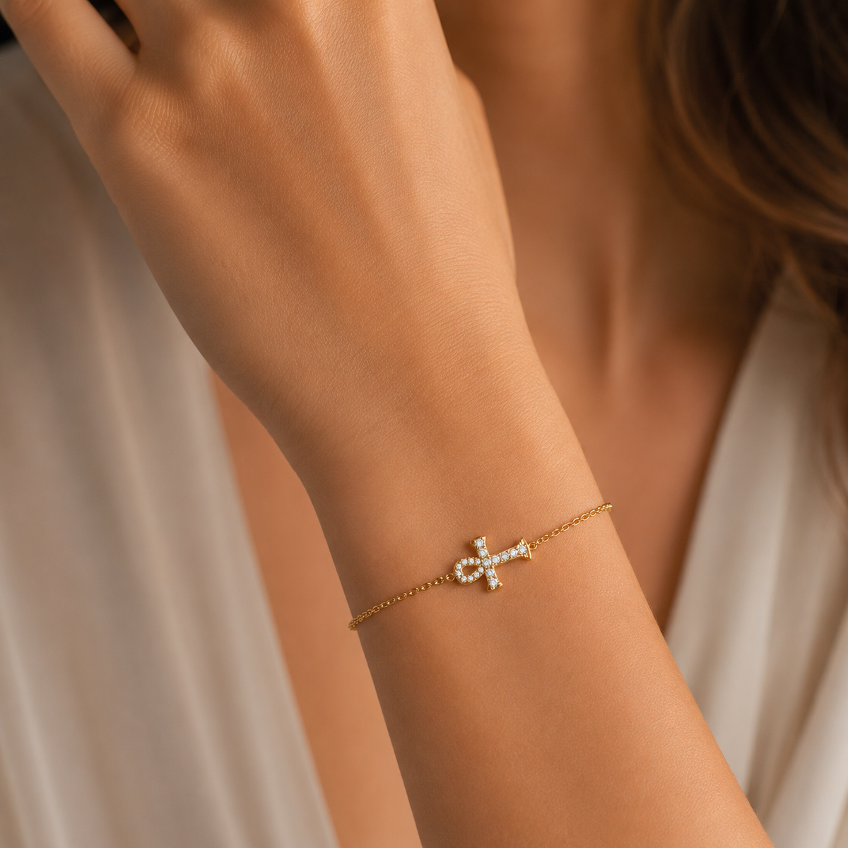 Pulsera Cruz Egipcia Circones