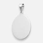 Colgante Placa Grande Ovalada 33x25 mm