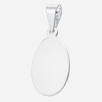 Colgante Placa Ovalada Pequeña 21x14 mm