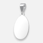 Colgante Placa Ovalada Pequeña 21x14 mm