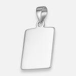 Colgante Placa Rectangular Pequeña 17x14 mm