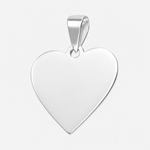 Colgante Placa Corazón Pequeña 20x19 mm