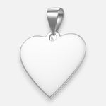 Colgante Placa Corazón Pequeña 20x19 mm