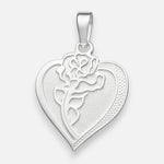 Colgante Corazón con Rosa