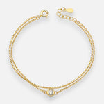 Pulsera Doble Tradicional Veneciana Circón
