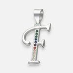 Colgante Letra F con Circones Multicolor