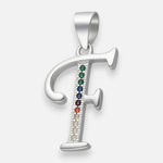 Colgante Letra F con Circones Multicolor