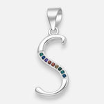Colgante Letra S con Circones Multicolor