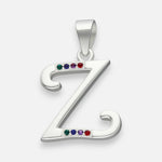 Colgante Letra Z con Circones Multicolor