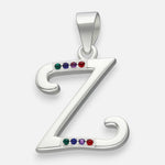 Colgante Letra Z con Circones Multicolor