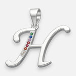 Colgante Letra H con Circones Multicolor