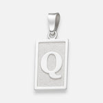 Colgante Placa Letra Q