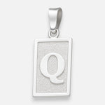 Colgante Placa Letra Q