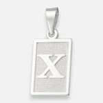Colgante Placa Letra X