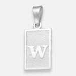 Colgante Placa Letra W
