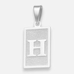 Colgante Placa Letra H