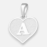 Colgante Corazón Letra A