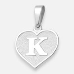 Colgante Corazón Letra K