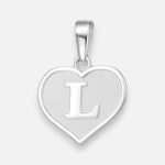 Colgante Corazón Letra L