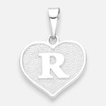 Colgante Corazón Letra R