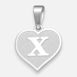 Colgante Corazón Letra X