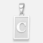 Colgante Placa Letra C