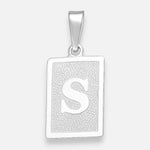 Colgante Placa Letra S