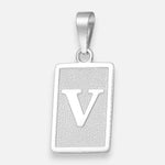 Colgante Placa Letra V