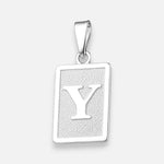 Colgante Placa Letra Y