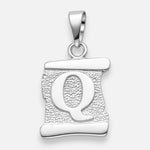 Colgante Pergamino Letra Q
